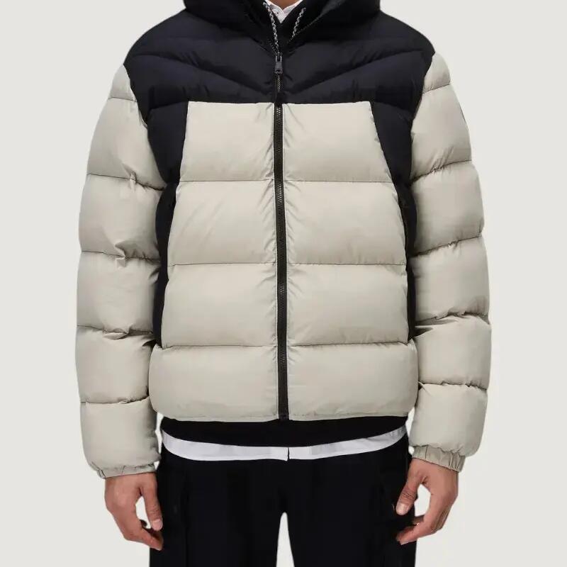 MEN'S down jacket A-MOLVENO HOOD WILL GREY