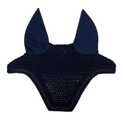 Fliegenhaube Wellington velvet mini pearls schwarz