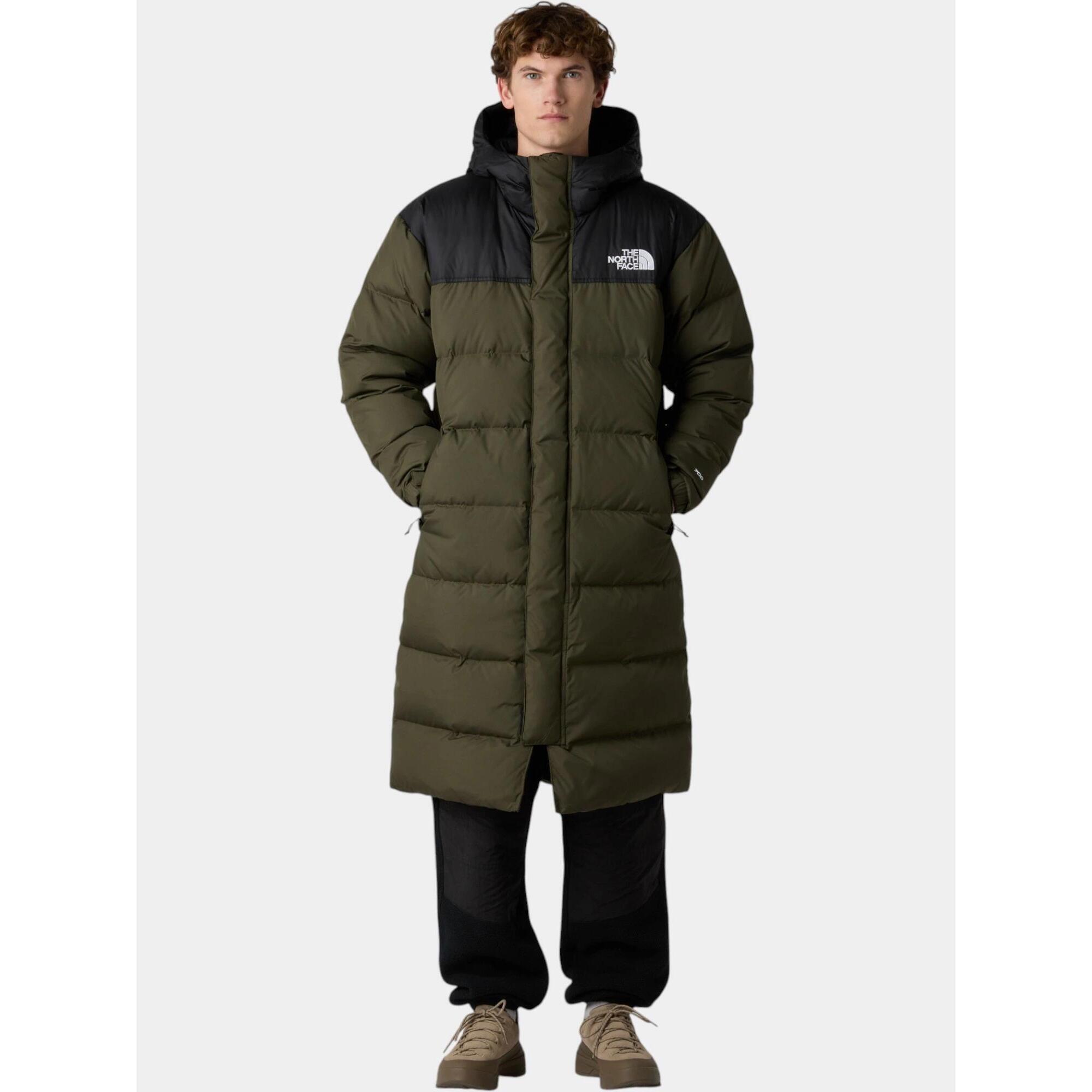 The North Face - Manteau D'Hiver Homme M Nuptse - Doudoune Synthétique - Noir|vert - Decathlon