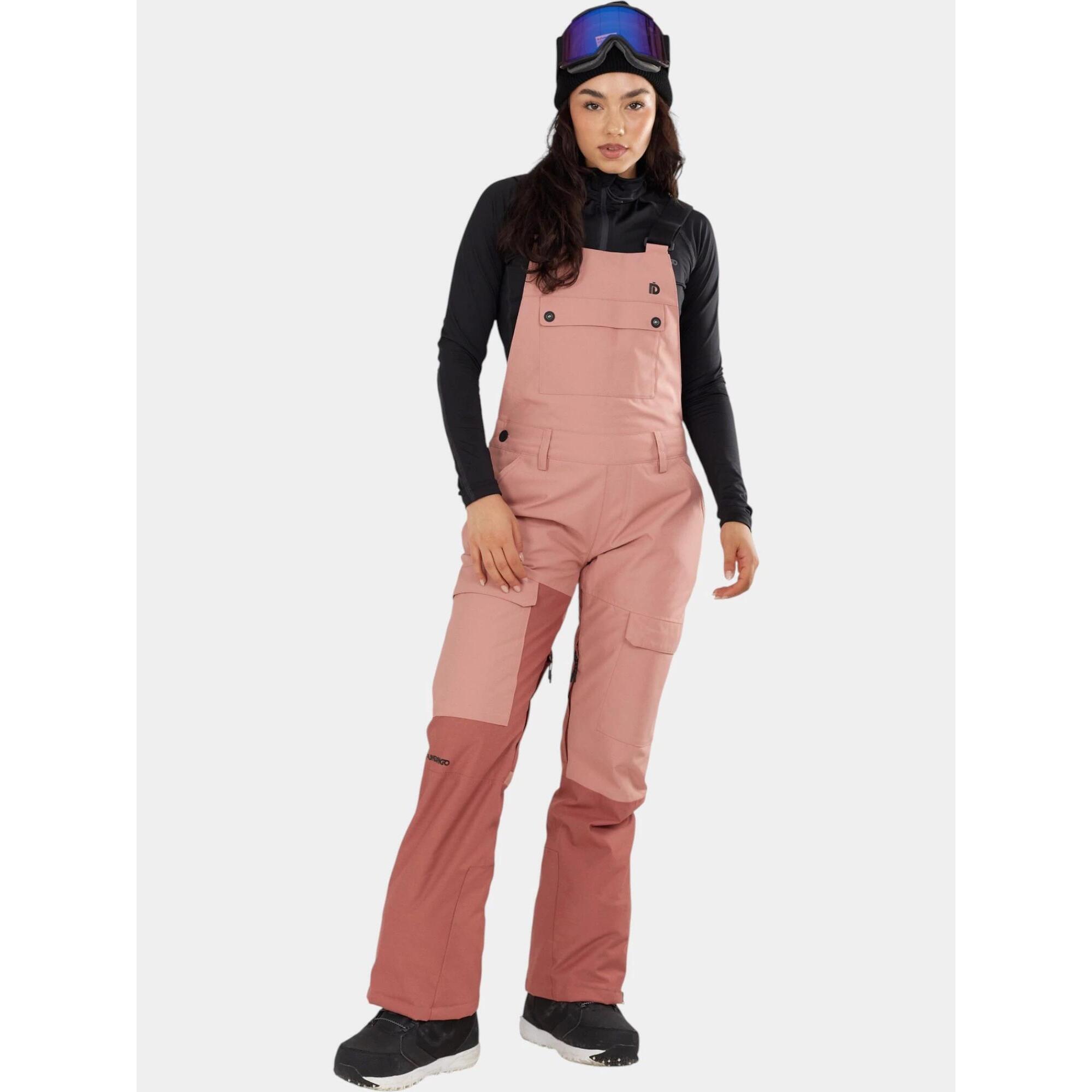 Fundango - Combinaison De Ski Femme Sakura Eco Bib - Pantalon De Ski - Rose - Decathlon