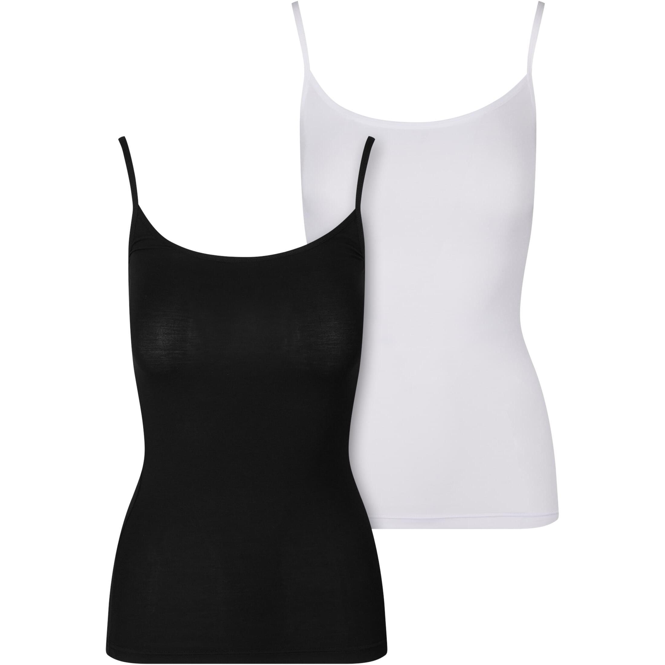 Urban Classics - Débardeur Femme Urban Classics Bamboo (x2) - Débardeur - Blanc|noir - Decathlon