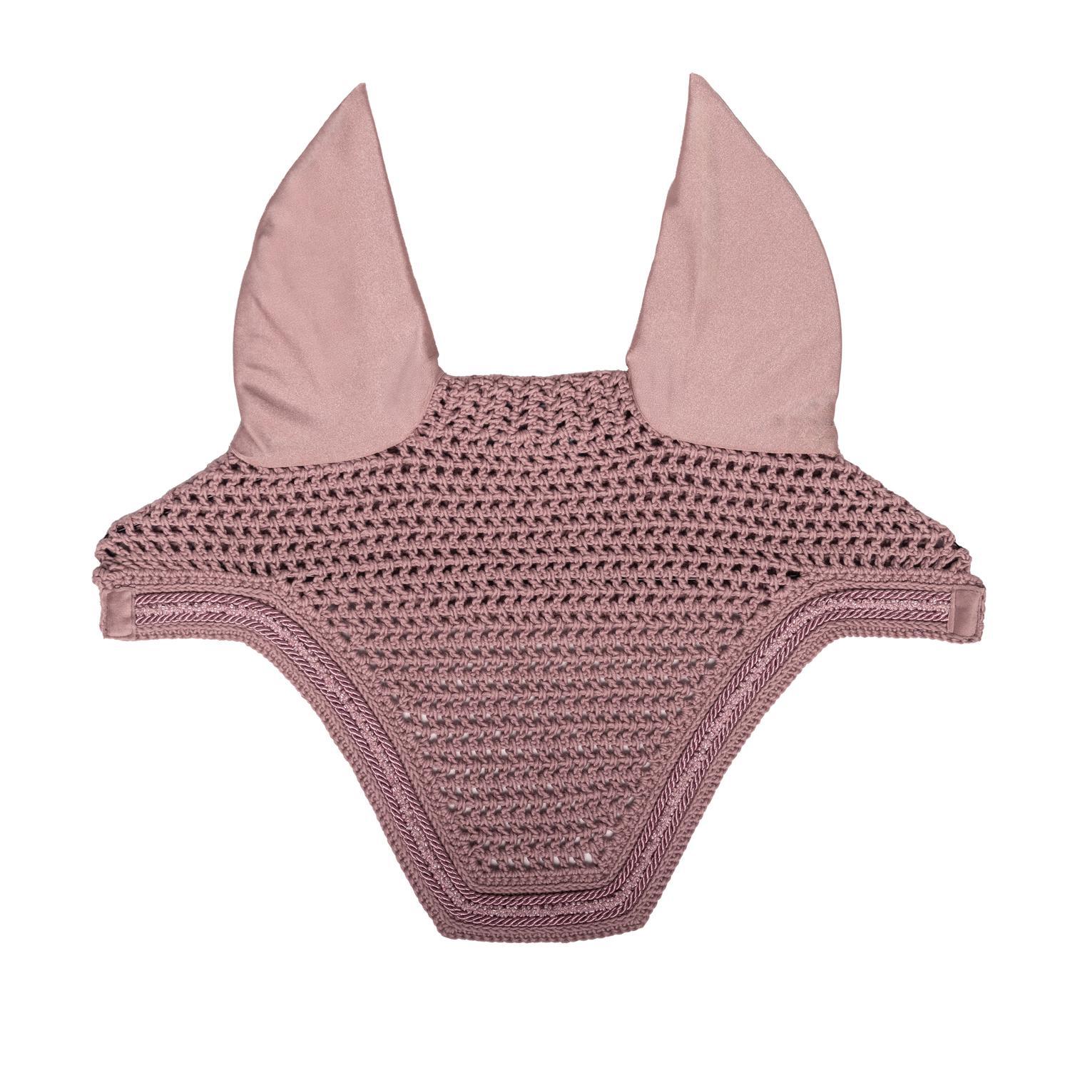 Kentucky Horsewear - Bonnet Anti-mouche Wellington Velvet Mini Pearls Veile Rose - Masque Anti Mouche - Rose - No Size - Decathlon