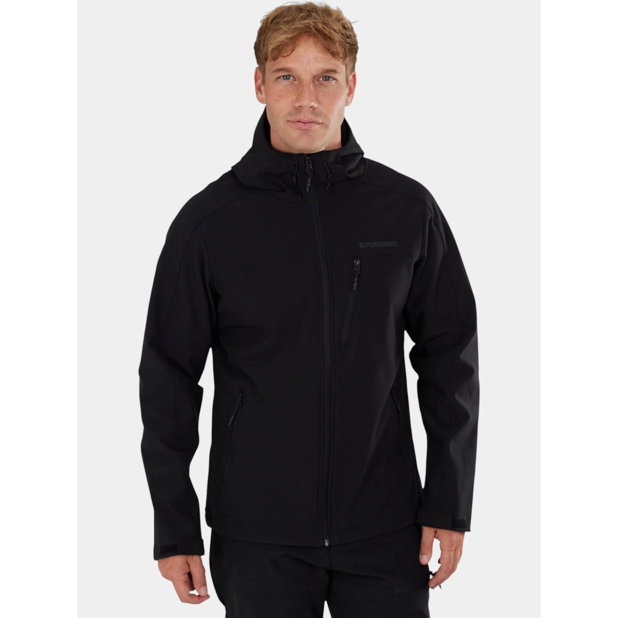 Fundango - Veste Softshell Homme Fairbanks - Softshell - Noir - Decathlon