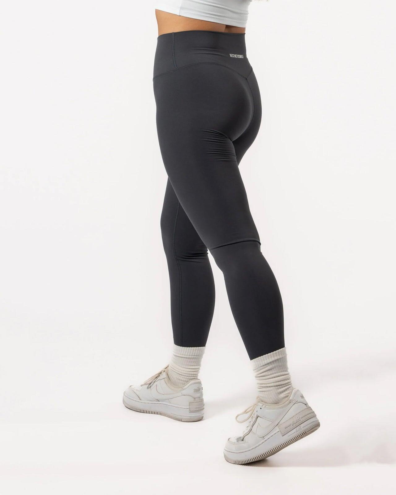 Legging femme 7/8 pour yoga & pilates bleu nuit 2/4