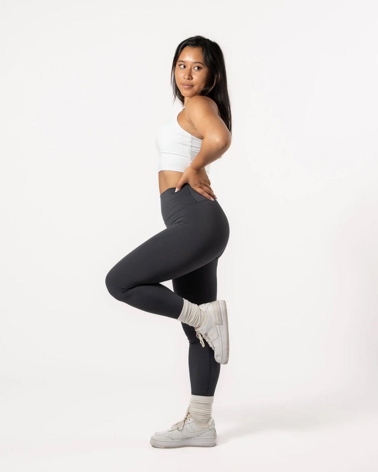 Legging femme 7/8 pour yoga & pilates bleu nuit 4/4