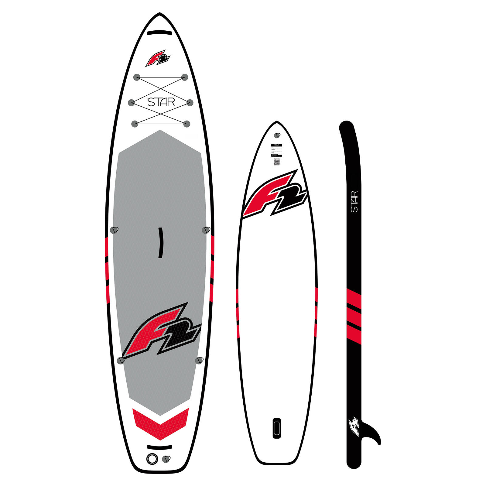 F2  SUP Stand Up Paddle Board Star 350cm 11,5 Weiss 2/7