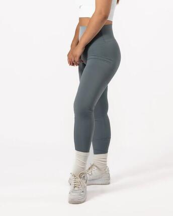 Legging femme 7/8 pour yoga & pilates bleu niagara