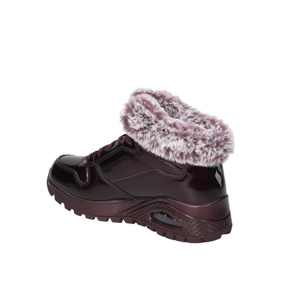 Baskets FEMME Skechers Uno Fiesty Winter Charol BORDEAUX 4/5