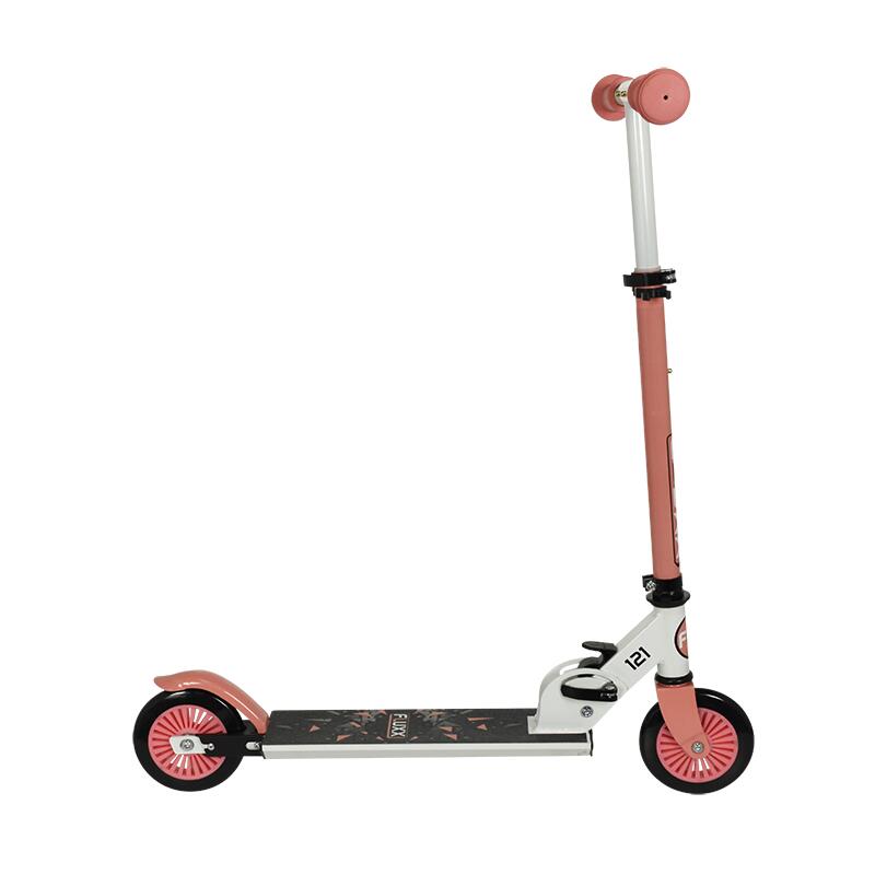 Trottinette 2 roues FLEXXY 121 mm pour les enfants dès 4 ans - Rose 3/4
