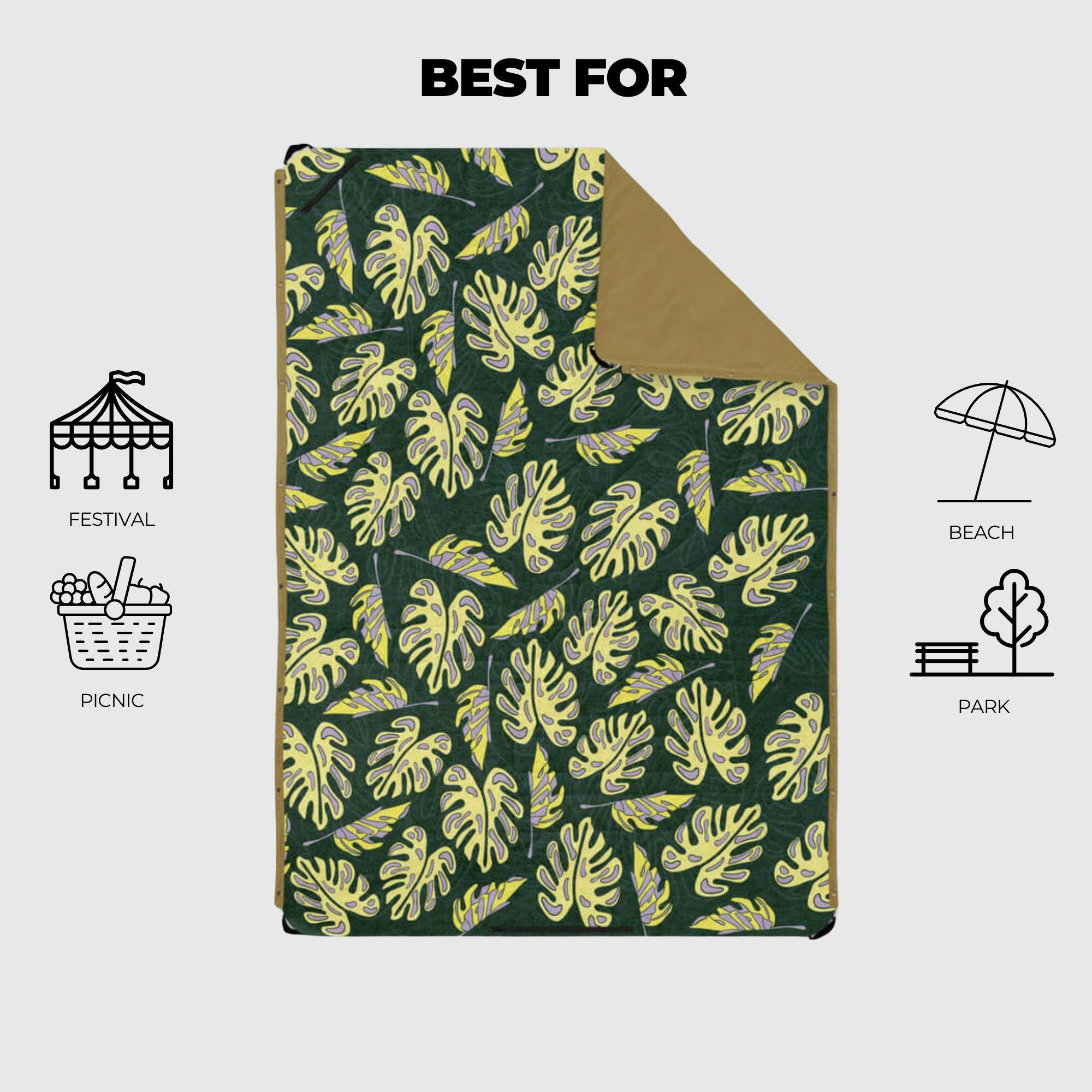 COPERTA DA PICNIC E SPIAGGIA PALM LEAVES 2/3