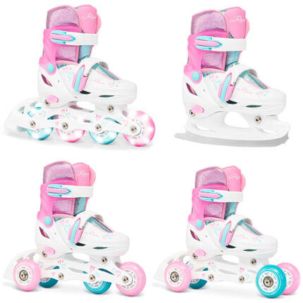 Patines Ajustables 4en1 Ruedas Luminosas Loret