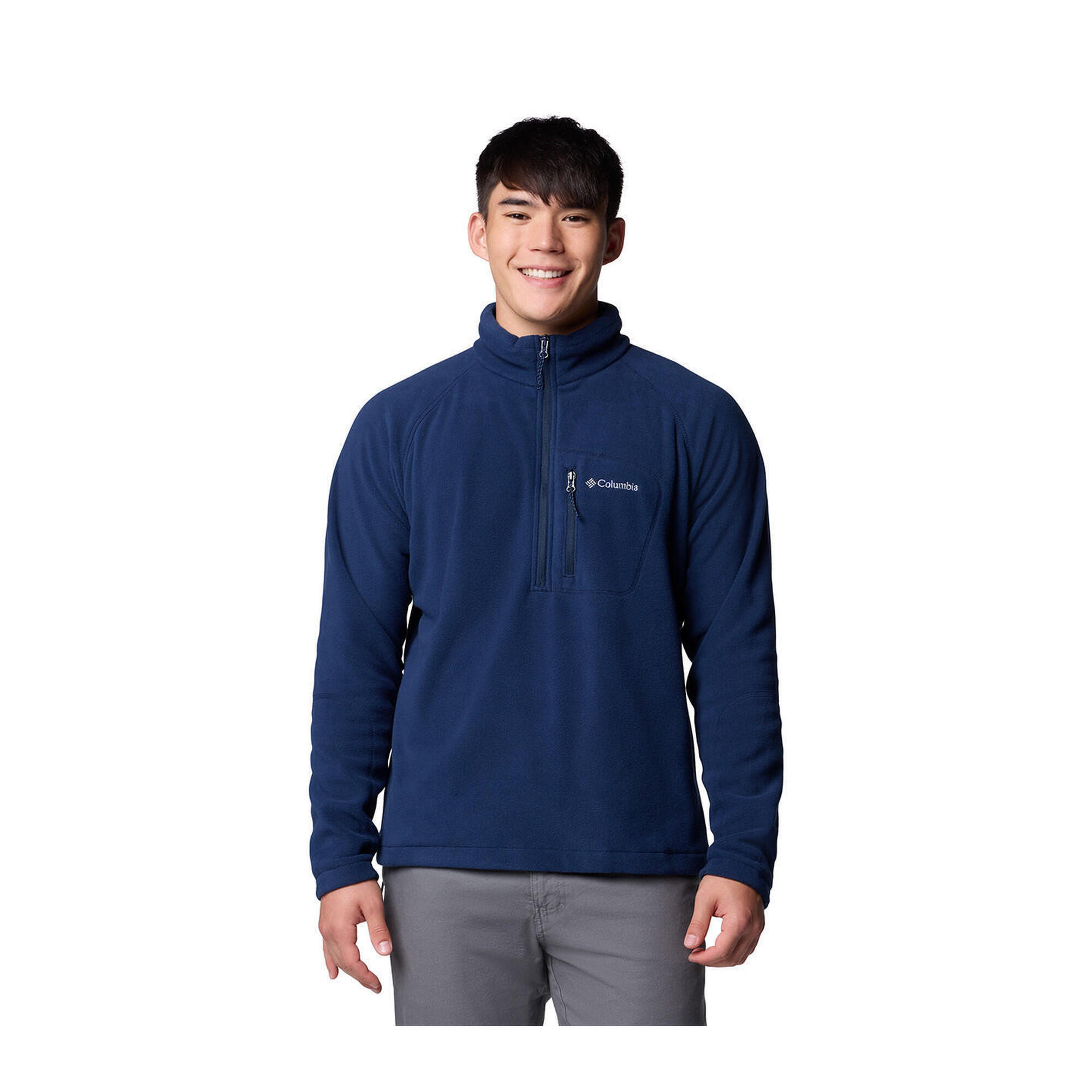 Columbia - Sweat-shirt Polaire Zippé Columbia Fast Trek Iii À Demi-zip - Pull - Bleu - Decathlon