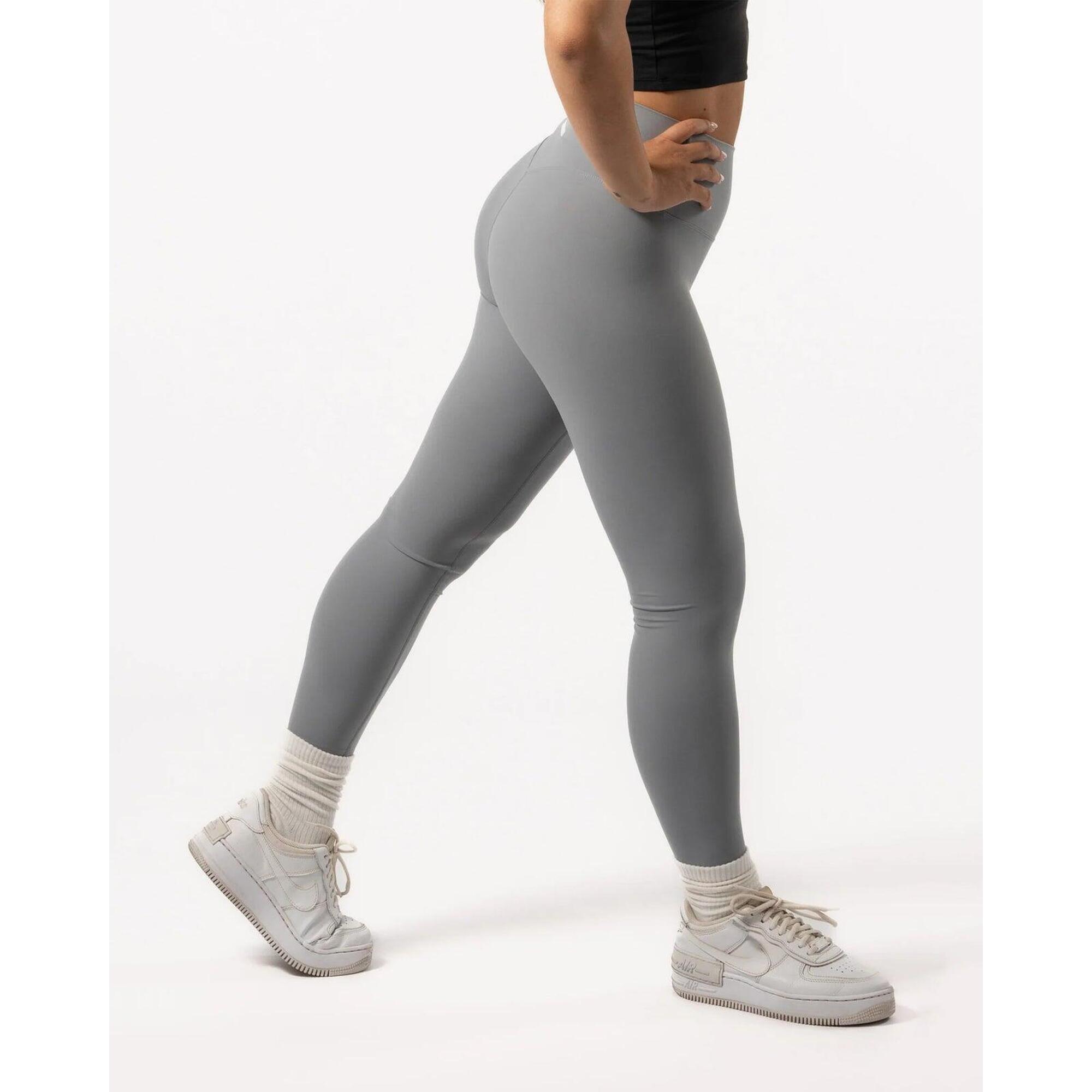 Aesthetic Wolf - Legging Femme 7/8 Pour Yoga & Pilates Gris Ardoise - Legging - Gris|mauve - Decathlon