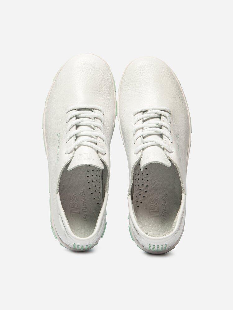 Baskets Femme - JAZARU Extra Blanc + Opale 3/4