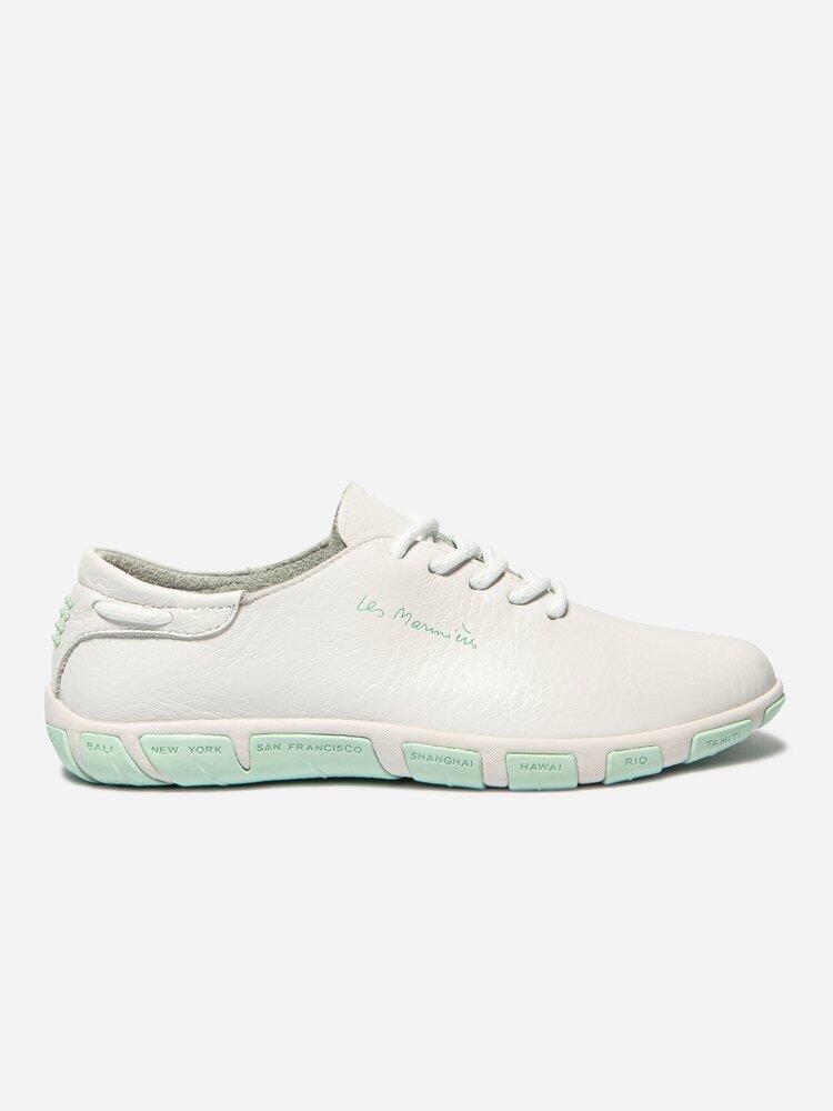 blanc / vert aquamarine