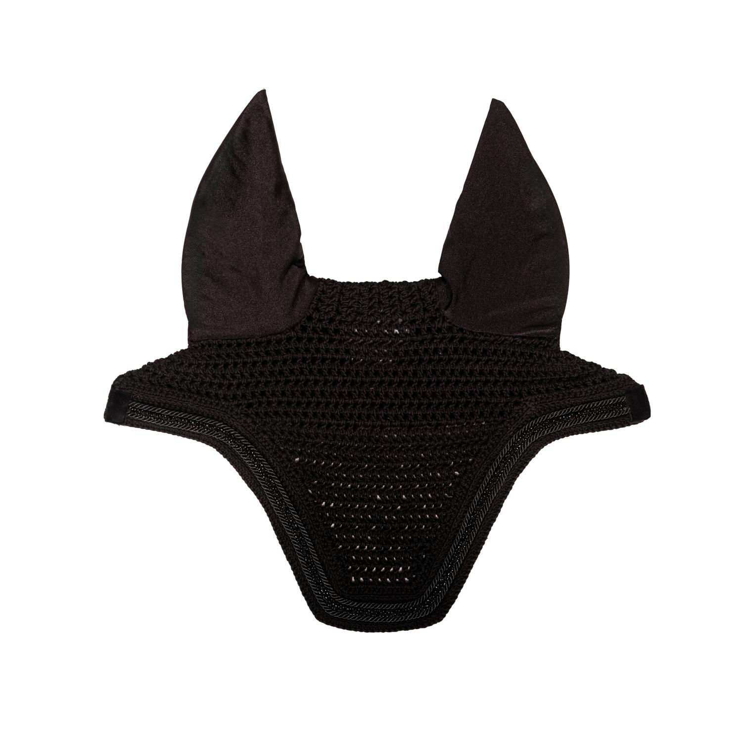 Kentucky Horsewear - Bonnet Anti-mouche Wellington Velvet Mini Pearls Noir - Masque Anti Mouche - Noir - No Size - Decathlon