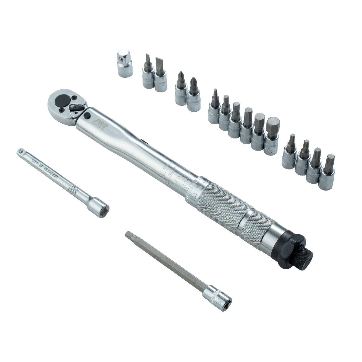 Set di chiavi dinamometriche per biciclette 14 bit 1/4" 2-24 Nm 2/7
