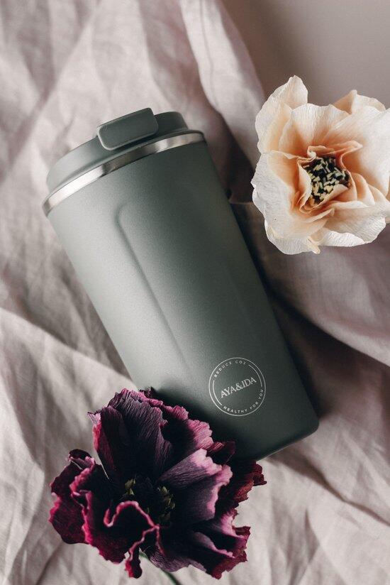 AYA&IDA CUP2GO 500 ml Garrafa Térmica – Dark Grey 4/7