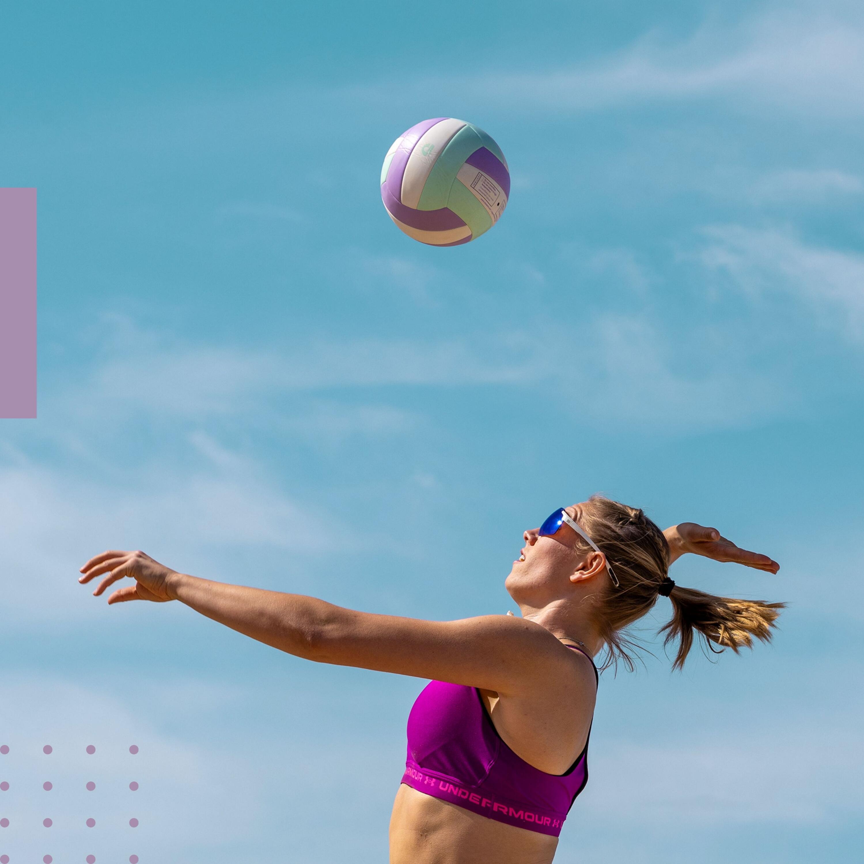 Sundowner Beachvolleyball – Weicher Trainingsball mit Pumpe 2/7