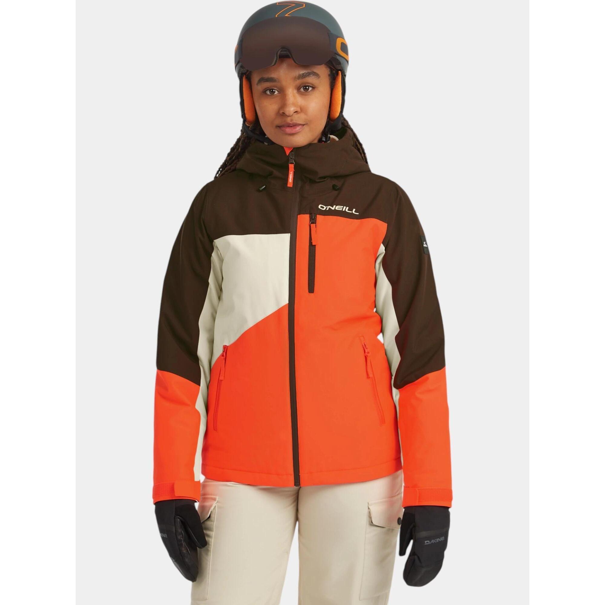 O'Neill - Veste De Ski Femme Fwc'cruz Triple - Veste - Jaune|marron|orange - Decathlon