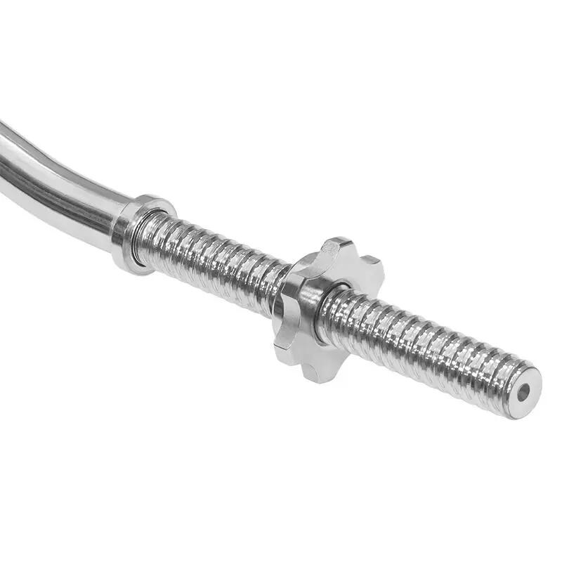 Gryf mocno łamany sztanga stalowy chrom gwintowany zaciski 120cm 25mm Rebel 4/7