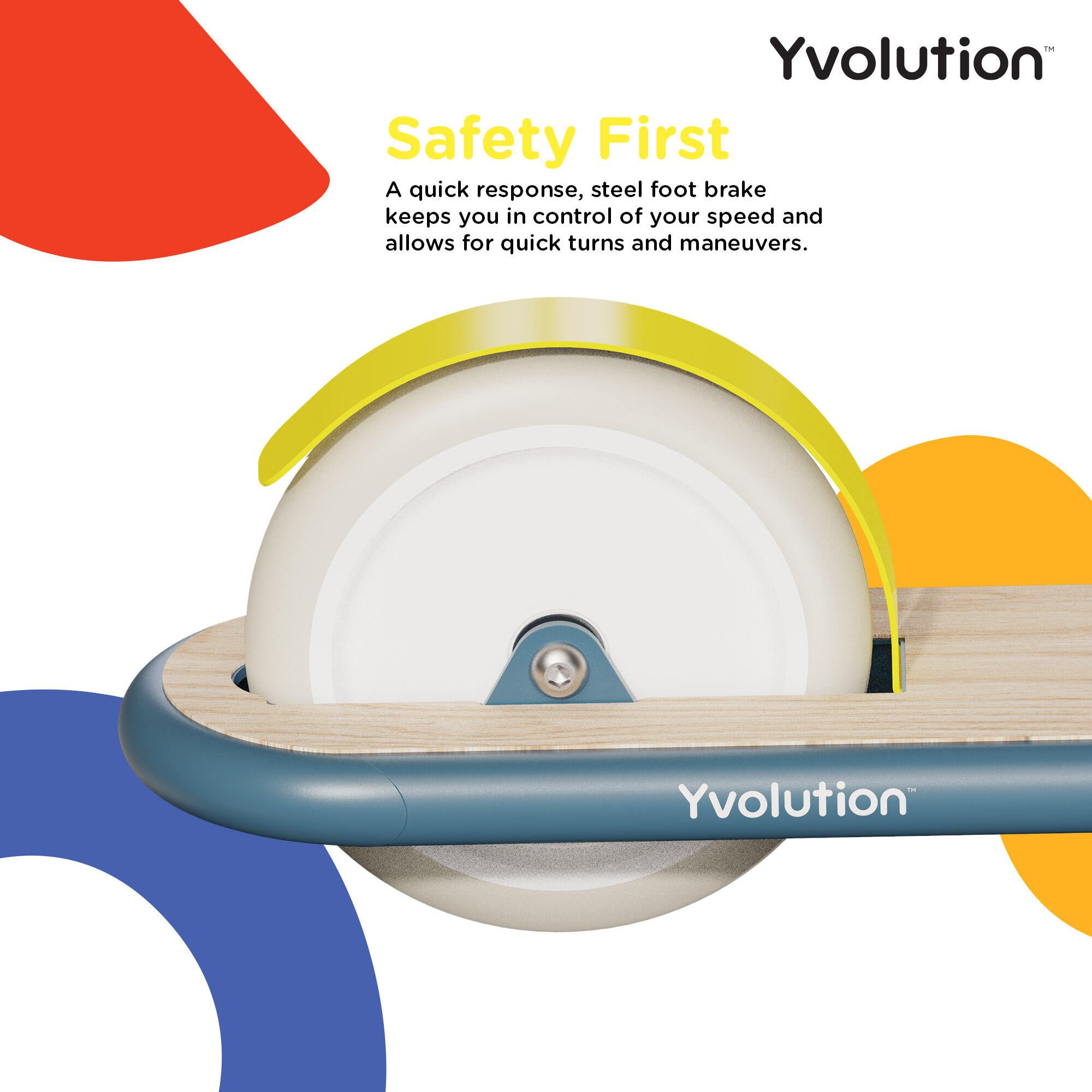 Yvolution Scoot Classic 2-Rad Scooter, klappbar und höhenverstellbar für Kinder 4/6