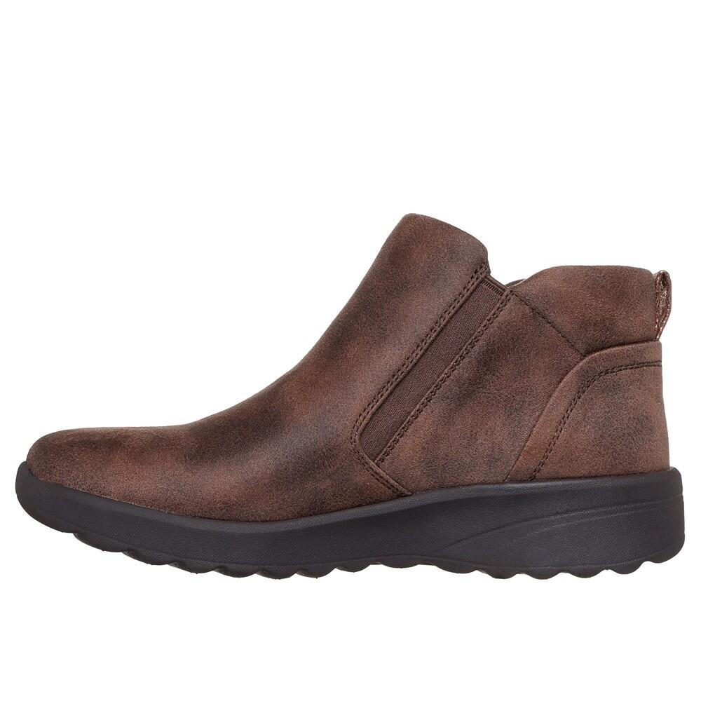 CONFORTABLE Y Calido BUTIN FEMME Skechers Lovely Vibe Fall In Bloom MARRON 5/5