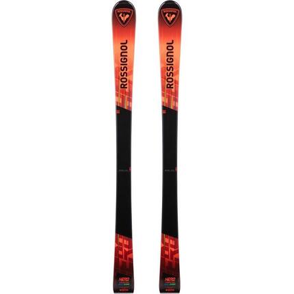 Esquís Rossignol Hero Pro multievento para niño, sin fijaciones, color rojo