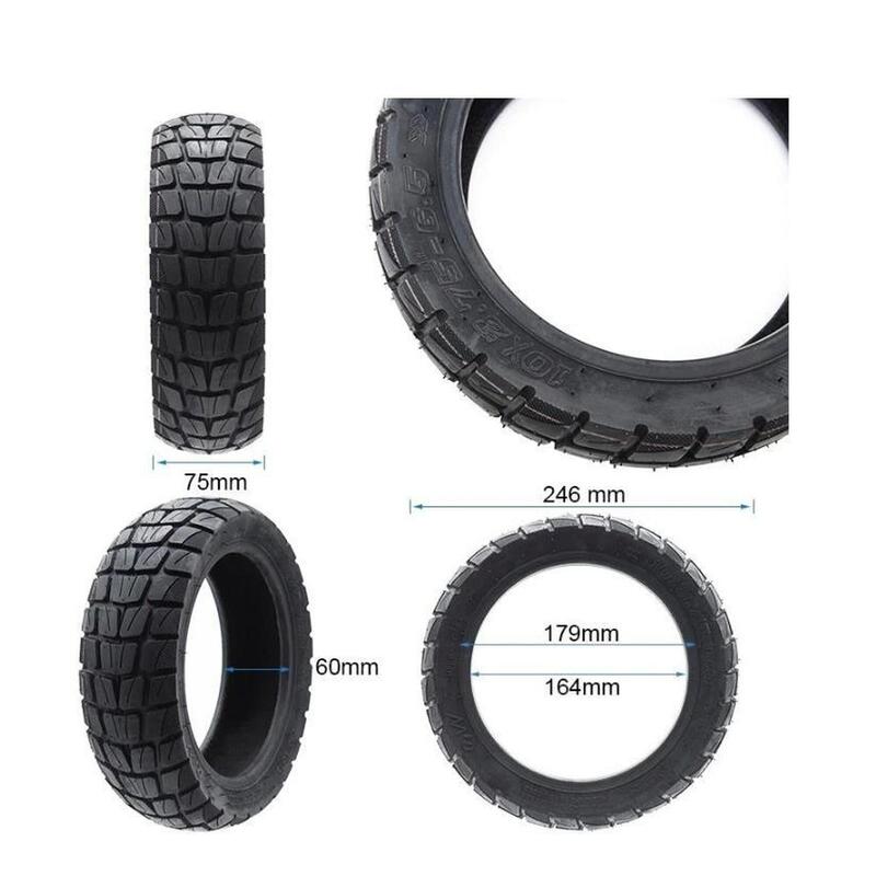Anvelopa cauciuc offroad Ewheel 10x2.75-6.5" pentru trotinete electrice (Negru)