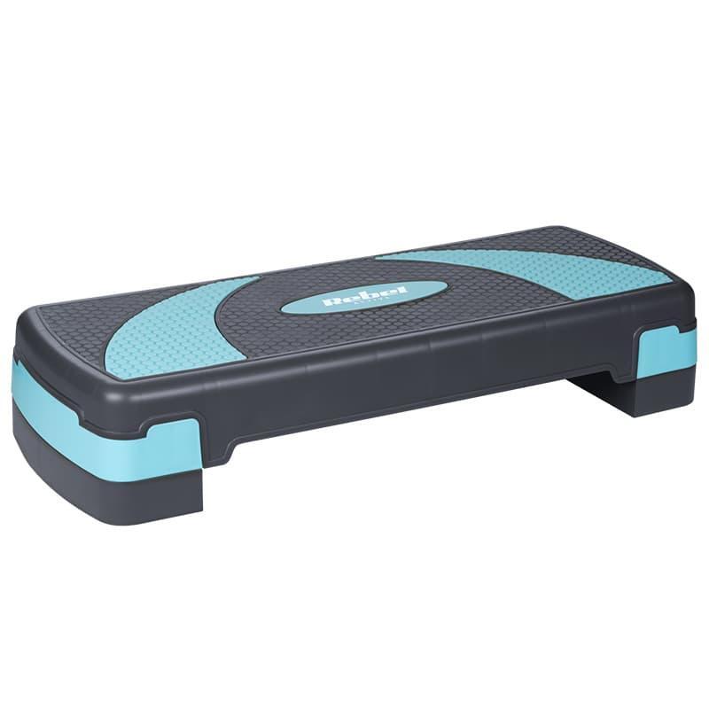 Stepper Aerobic Rebel Active, 3 Nivele (Gri/Albastru)