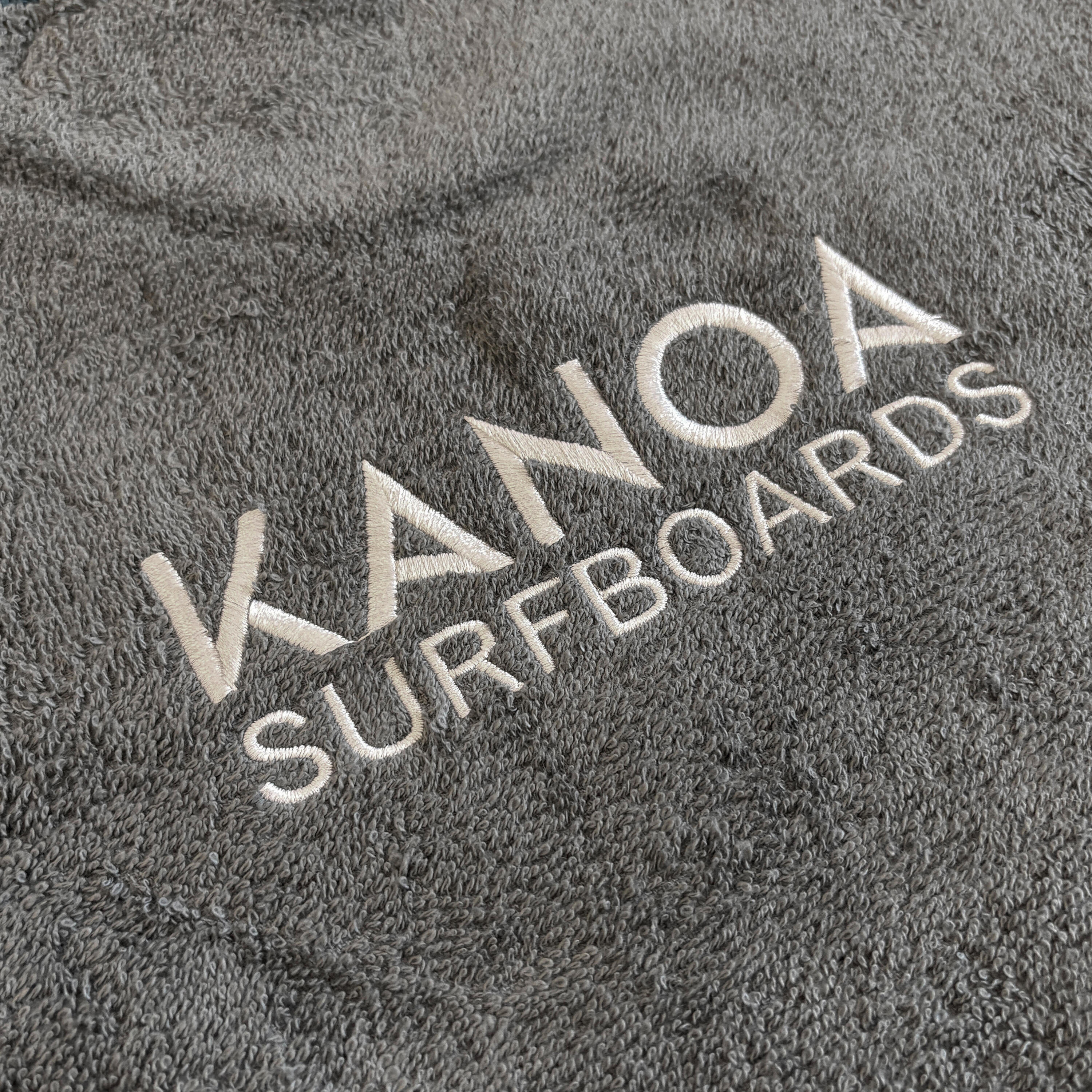 Gromcho - Surf Poncho gris/bleu enfant 3/4