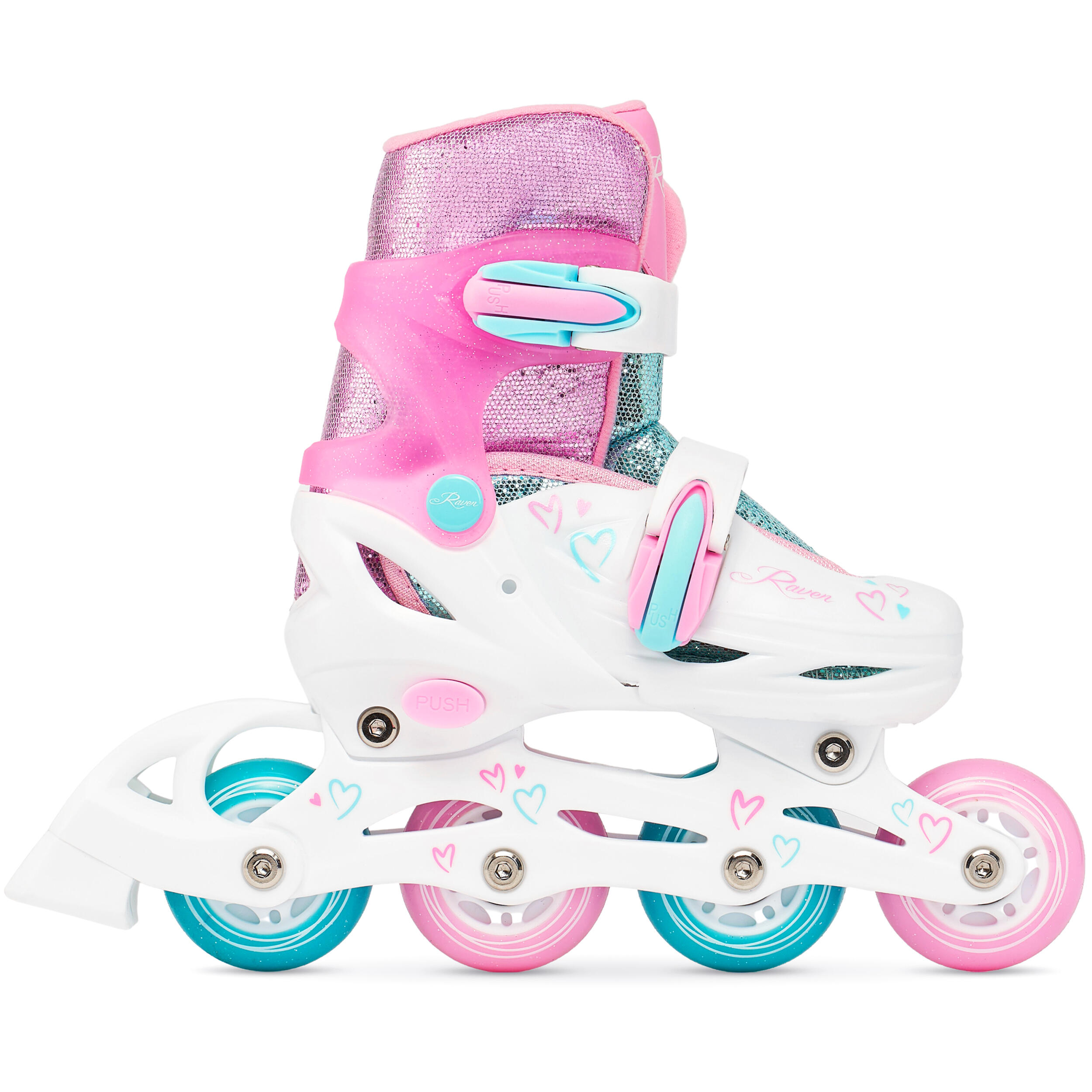 Raven Loret Patins ajustáveis Rodas luminosas 4/7