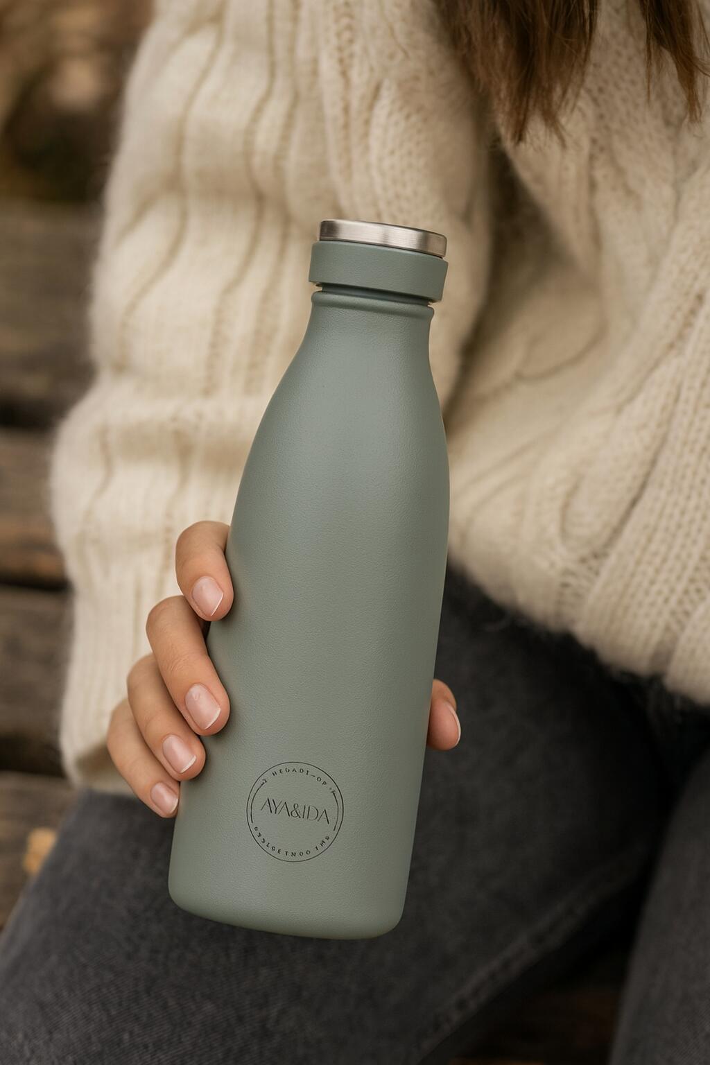 AYA&IDA Bouteille de boisson 350 ml Vert Menthe 4/4