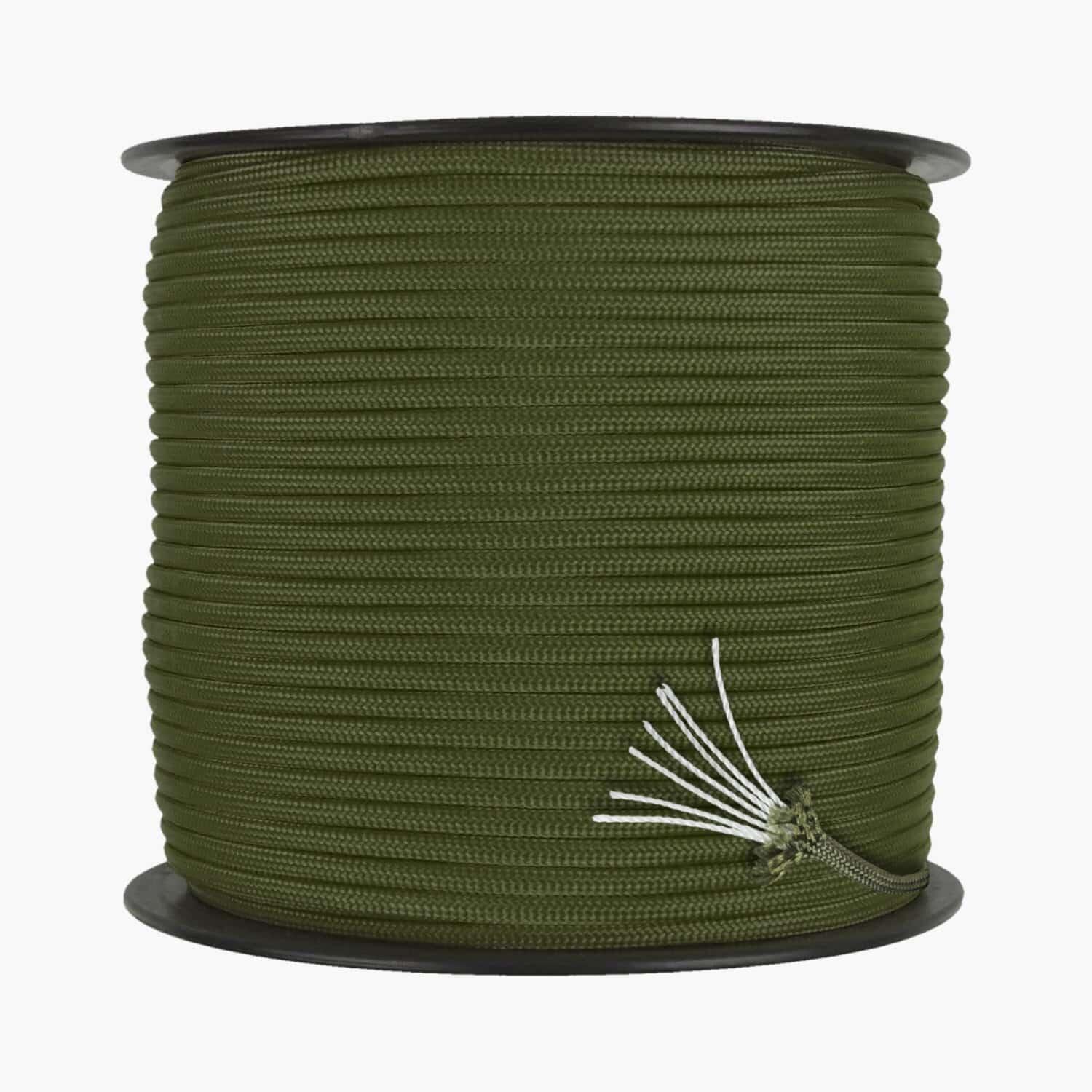 SE Survivor Series Paracord (100 Fuß) – 7-Strang 550 Rattlesnake Green, Für Survival & Outdoor