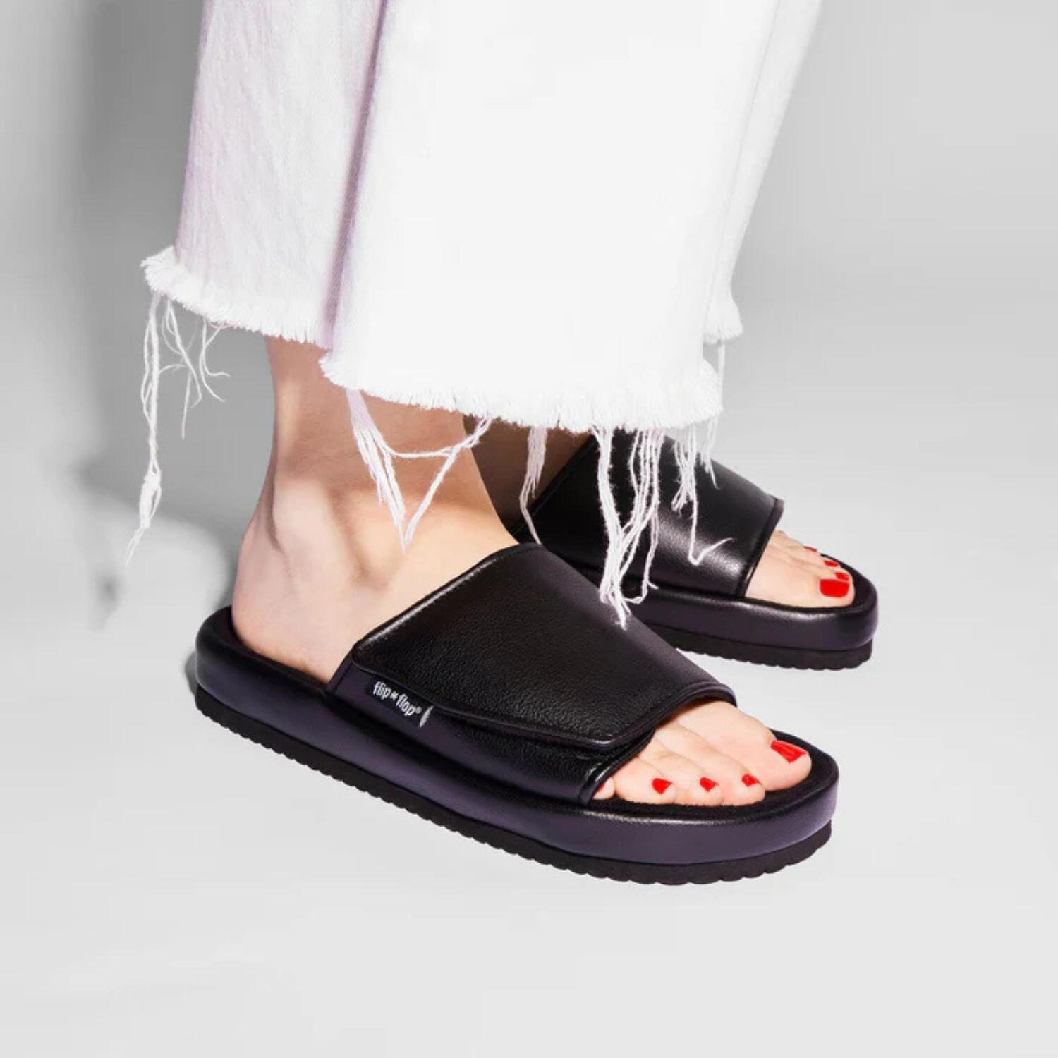 Femme slide*velcro Slides Noir 6/6