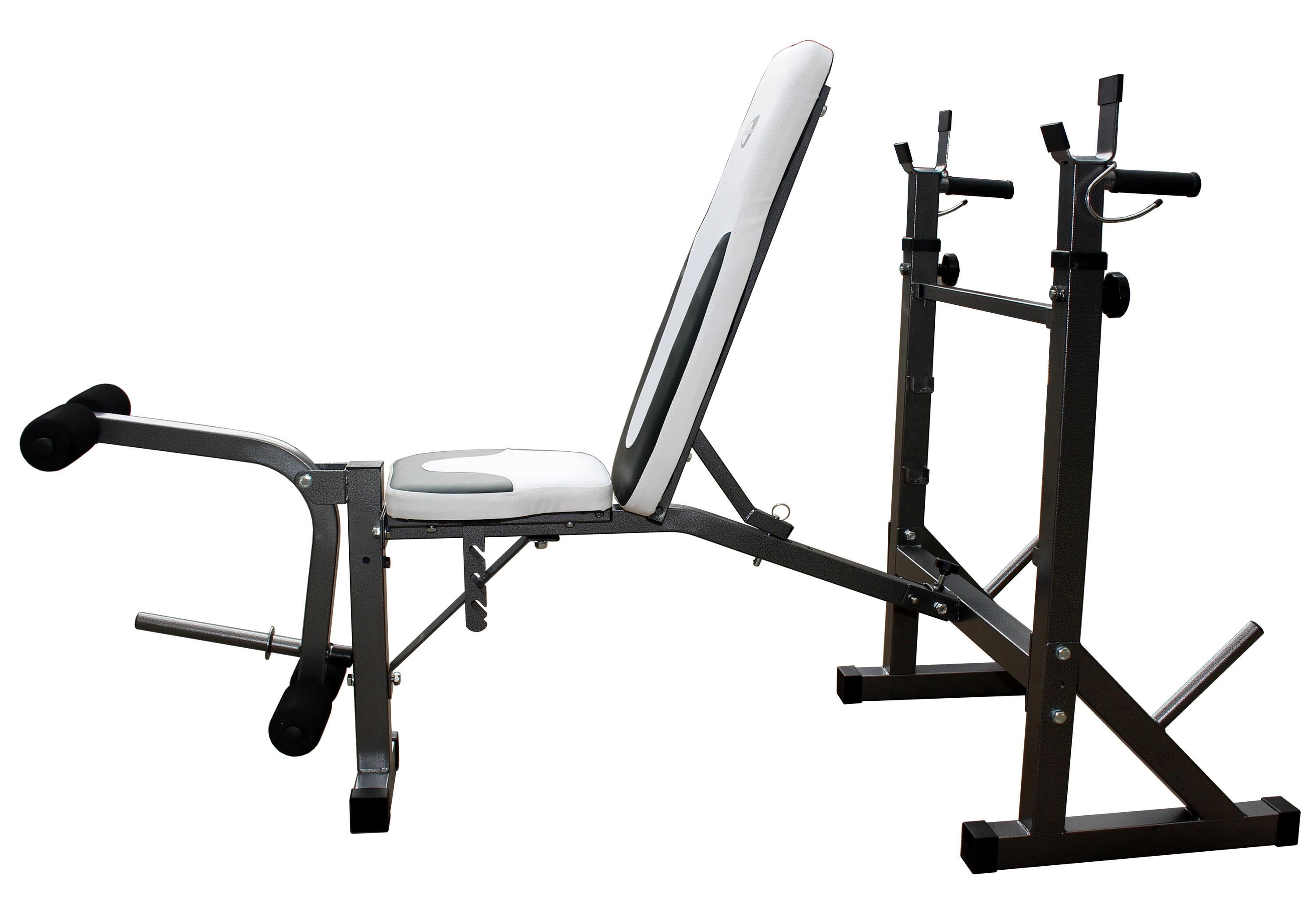 Panca Richiudibile Force Bench 560- Robusta Panca con Portabilanciere - Altezza 2/3