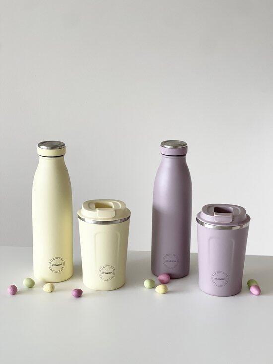 AYA&IDA Gourde isotherme 350 ml – Soft Pink 3/4