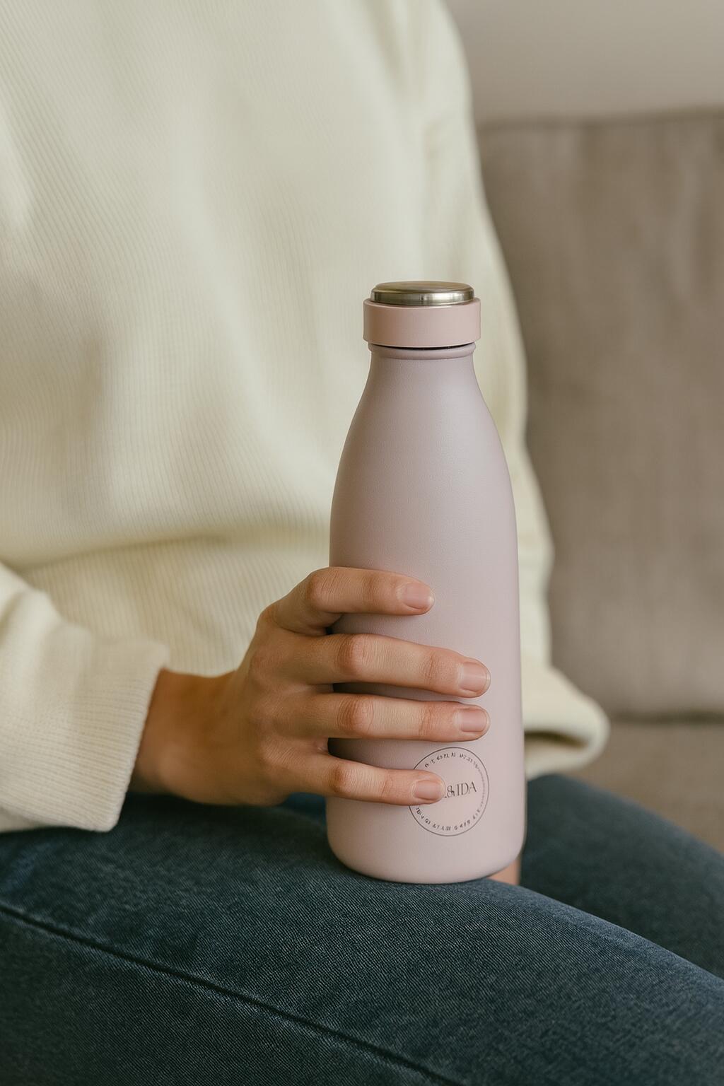 AYA&IDA Gourde isotherme 350 ml – Soft Pink 4/4