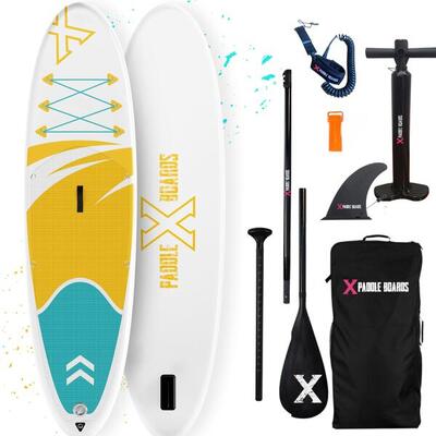 Opblaasbare paddleboard x3 compleet pakket 305 x 82 x 15cm
