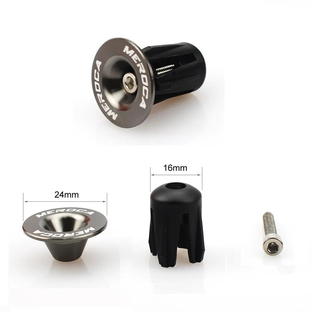 Bouchons de cintre vélo AL6061 22-24 mm gris 19 g la paire 5/6
