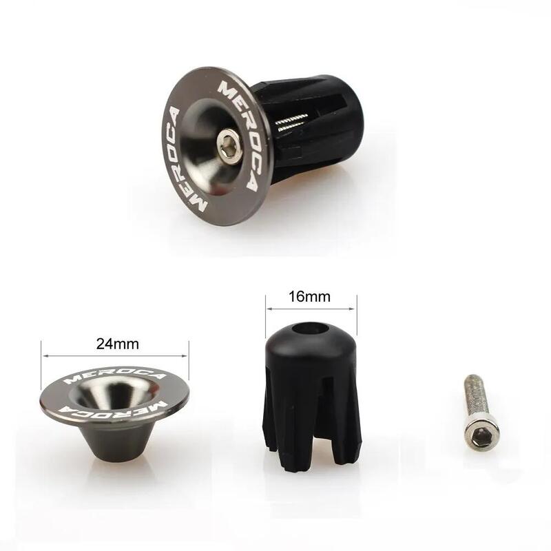 Koncovky řídítek hliník 22–24 mm šroub M4 šedé 19 g/pár