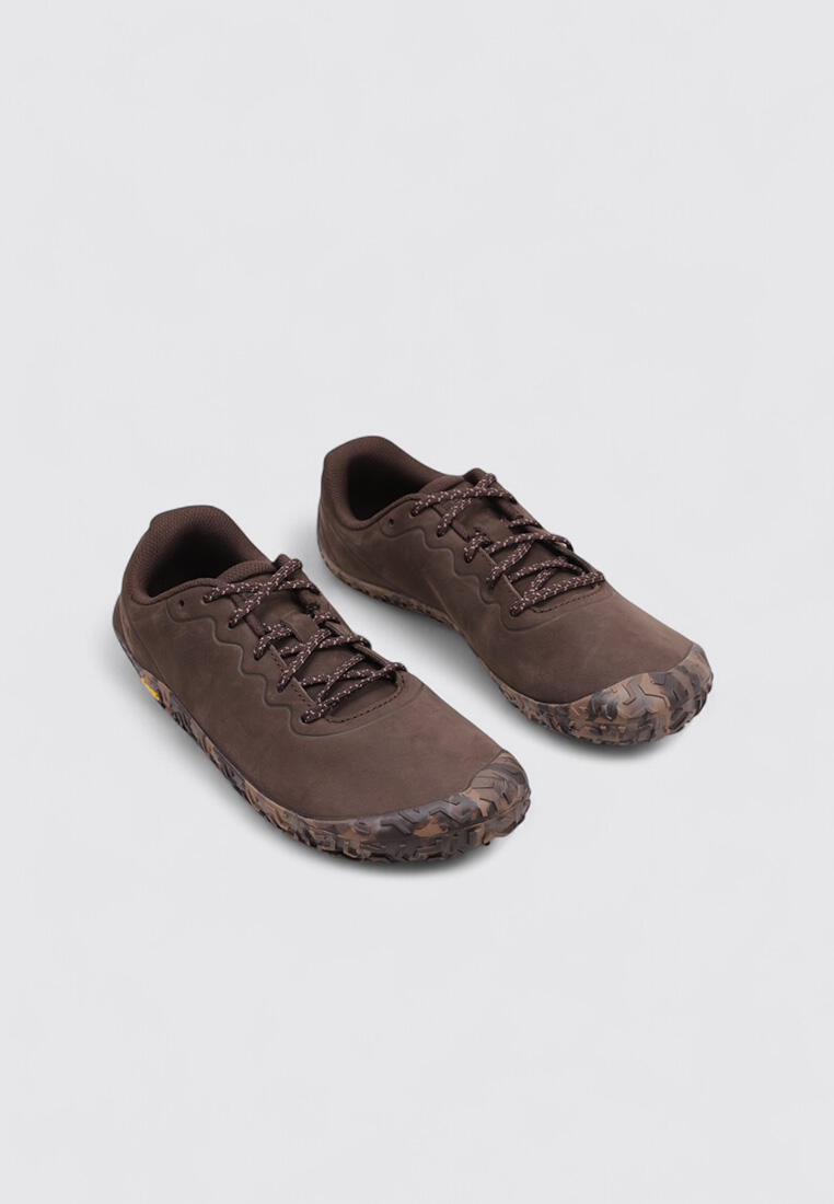 Merrell Vapor Glove 6 Leather Hombre — Zapatillas barefoot marrón 2/5