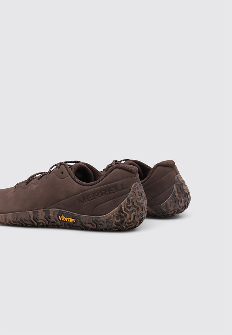 Merrell Vapor Glove 6 Leather Hombre — Zapatillas barefoot marrón 4/5