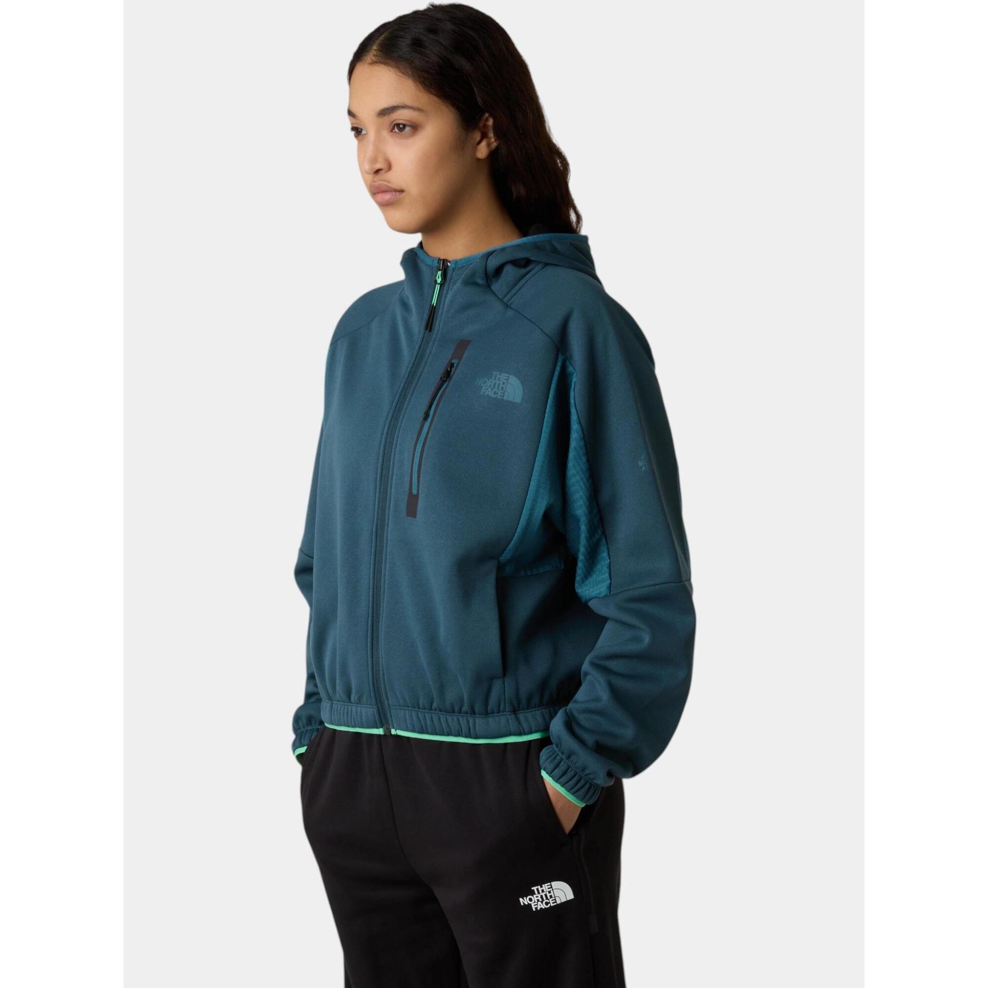 The North Face - Hoodie Femme W Mountain Athletics - Sweat-shirt - Bleu - Decathlon