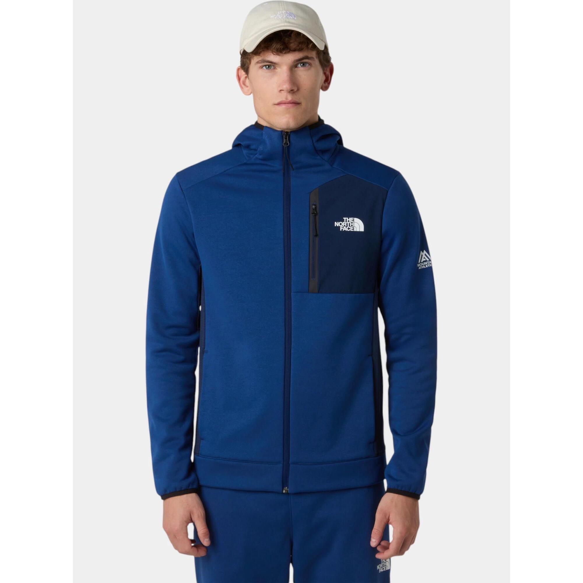 The North Face - Pull Homme M Mountain Athletics - Polaire - Bleu - Decathlon
