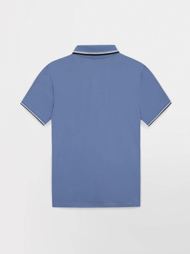 Polo manches courtes homme YVANEPOL - Céleste 5/5