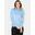 Pulover polar Shimmer Bug 1/2 Zip - albastru deschis femei