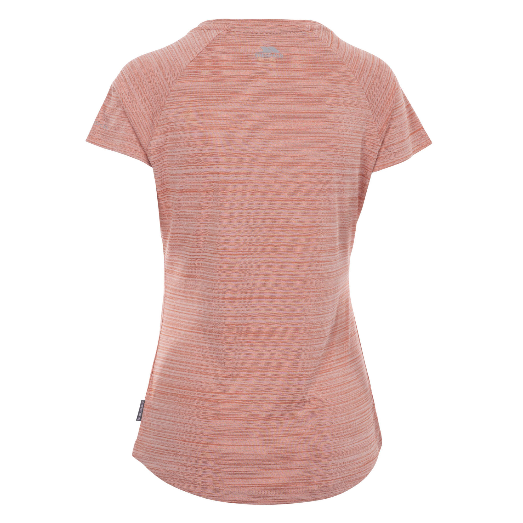 Tshirt VICKLAND Trespass Femme bleu ciel chiné 100% polyester 3/6