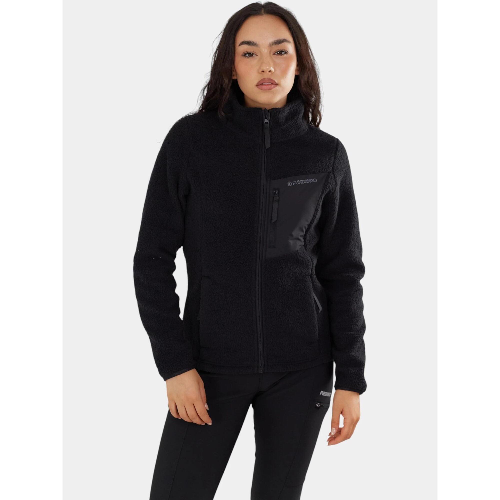 Fundango - Pull Femme Shiloh - Polaire - Noir - Decathlon