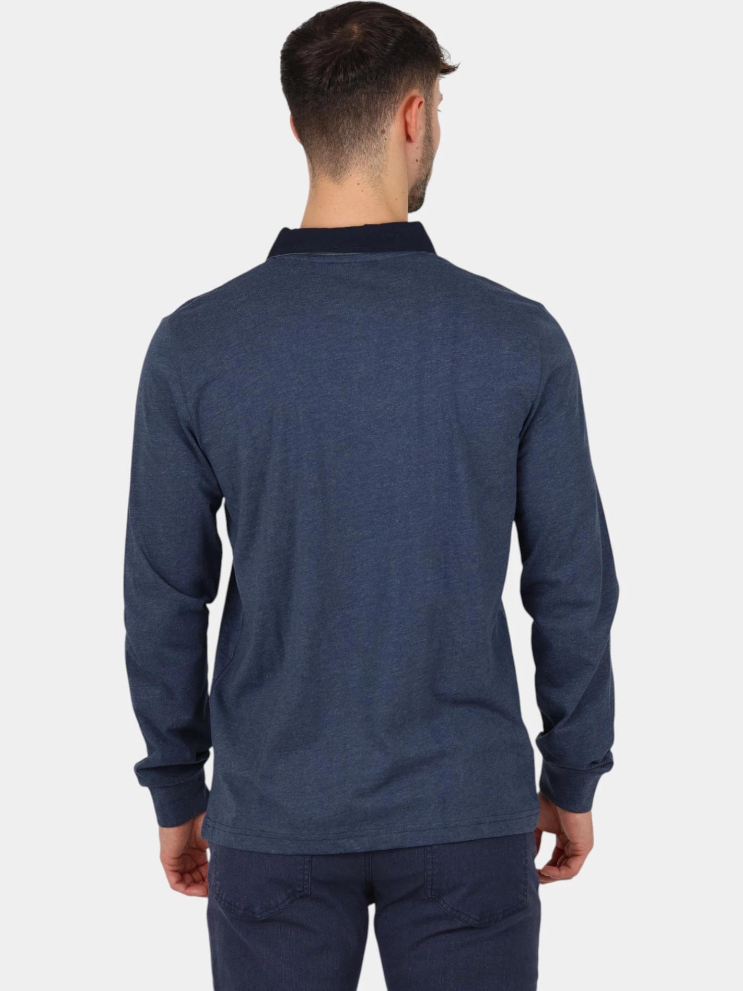 Polo manches longues homme PEKANPOL - marine 3/5